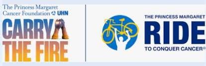 Two logos featuring a person lifting objects: a dumbbell and a bicycle.